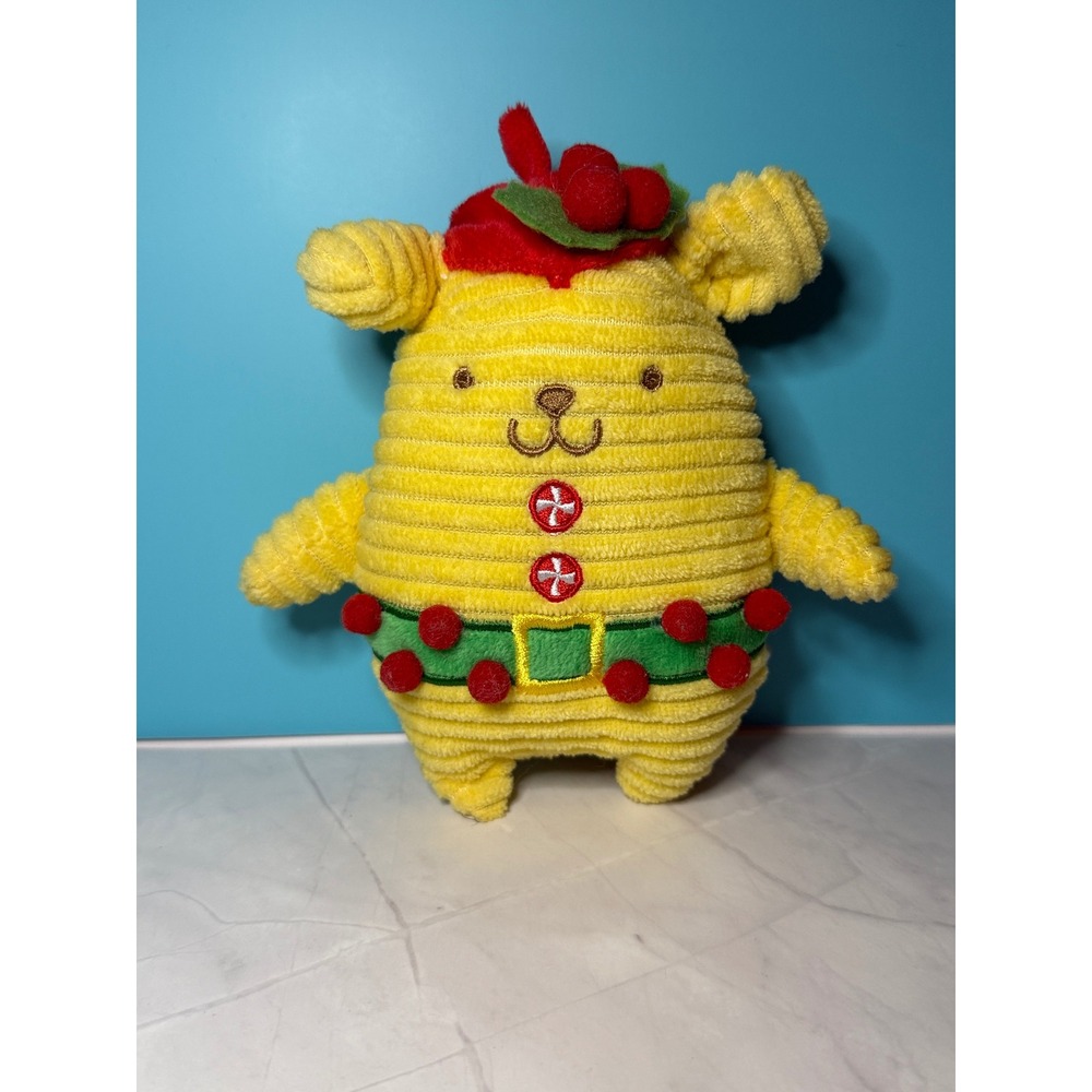 Sanrio Pompompurin Plush 8" Yellow Holiday Christmas Corduroy Beret 2023
